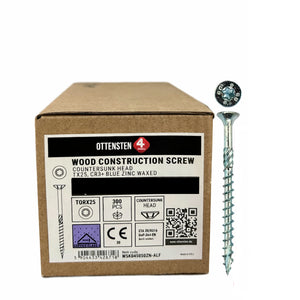 Puidukruvid 5 x 50–120 mm (TORX 25, tsingitud CR3+ZN, peitpea, 200 tk, 4PRO)