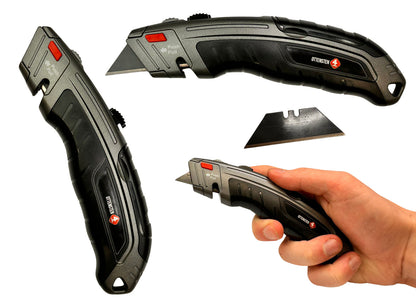 4PRO - Heavy Duty Trapezoid Utility Knife, (18 mm)