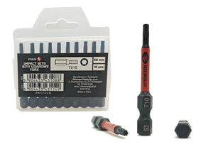 4PRO magnetic impact bits TORX 50 mm, 20 pcs.