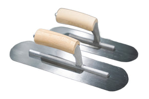 High süsinikteras round end trowel (254–305 × 76–89 mm)