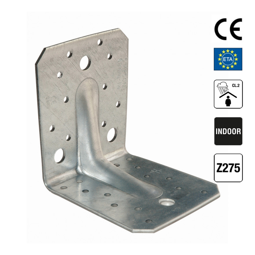 CE Certified Reinforced Corner Angle Bracket (ABR70 / ABR90 / ABR105)