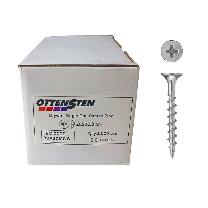 4PRO - Tsingitud kruvid, krohv/puit, PH (3,9 x 32-42 mm)