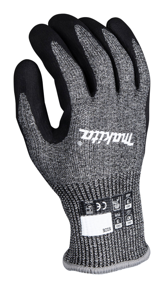 Cut-Resistant Work Gloves – Level F, Nitrile Coated, Touchscreen Compatible