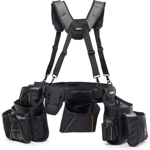ToughBuilt TB-301-6 Pro Framer – tööriistavöö komplekt trakside ja 3 ClipTech tööriistakotiga, 82–121 cm