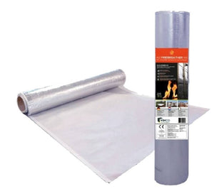 WINCO Firebreather Alu A2 W1 – mittesüttiv, soojust peegeldav, difuusne membraan (1.2 m × 35 m/50 m; 42 m²/60 m²)