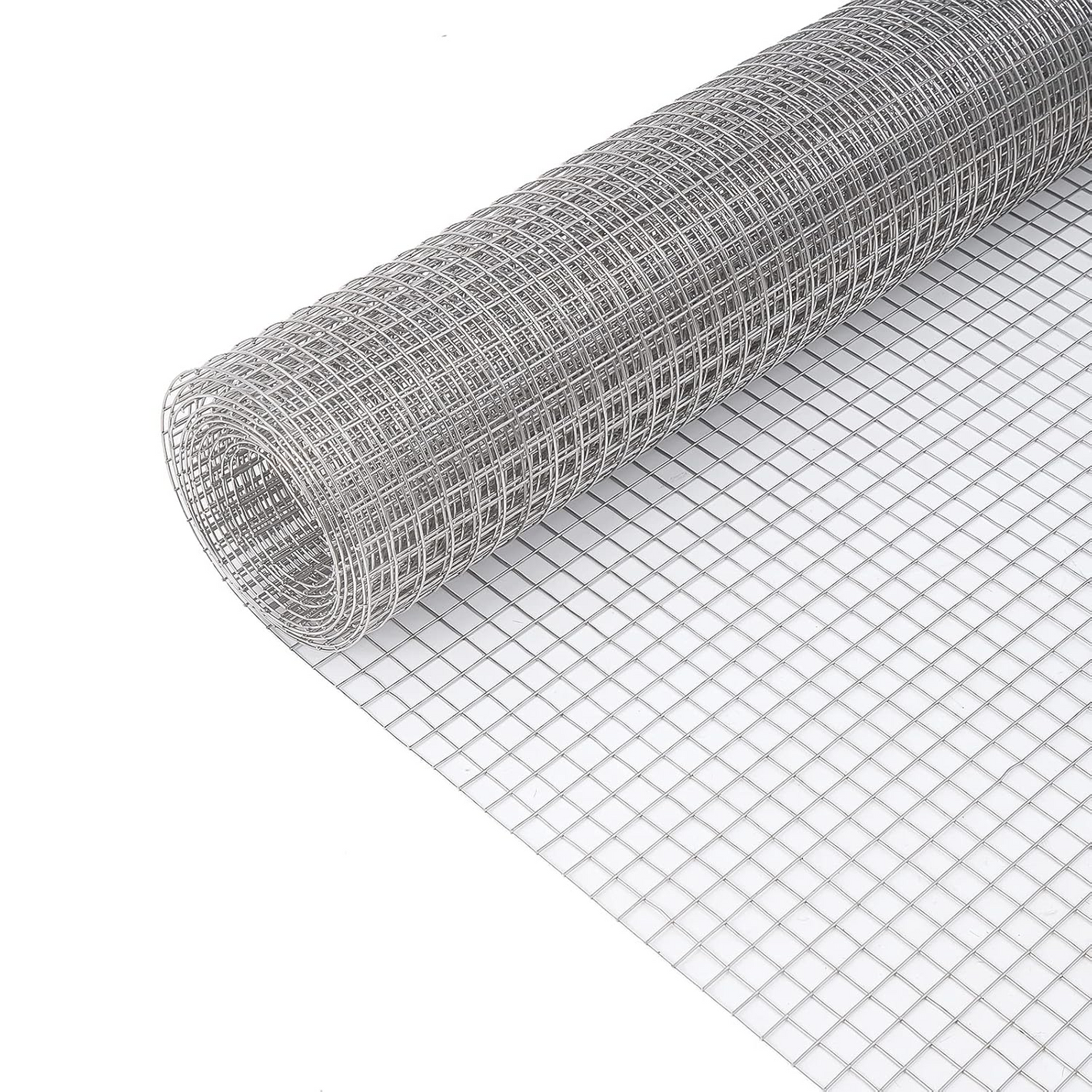 Hot-Dip Galvanized Wire Mesh Roll 1x25 m, 6x6 mm Mesh