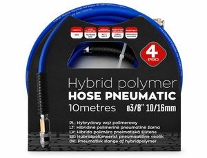 4PRO - Hybrid Polymer Air Hose with Connectors PU (3/8, 10x16 mm, 10 m)