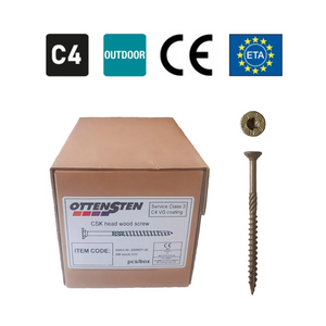 4PRO - Puidukruvi (6,0 x 90-180 mm) (100 tk) C4 peitpea