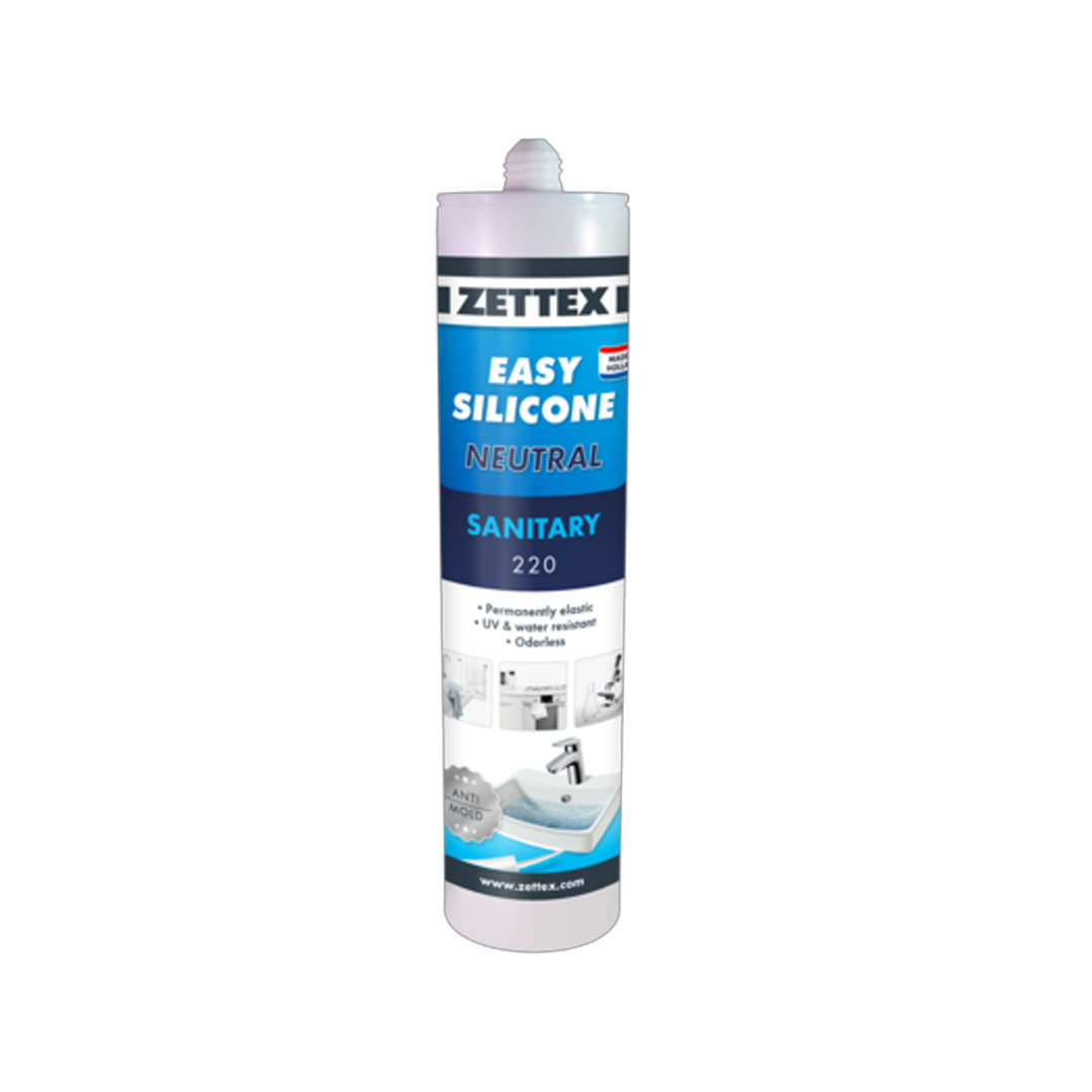 Zettex sanitaarsilikoon (valge; 310 ml)